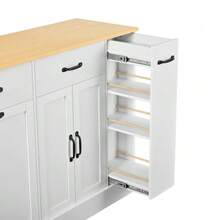 Modern Sideboards With Lower Tables, Sideboards With Lower Cabinets And External Dishes For Kitchens, Kitchens And Kitchens (Weiß) - White - View 6