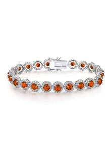 1 pieza Brazalete dorado clásico minimalista y elegante con circonita cúbica, plateado en cobre, unisex, adecuado para atuendos diarios y fiestas, de 6 a 9 pulgadas, regalo ideal para festivales - Dorado - Ver 18