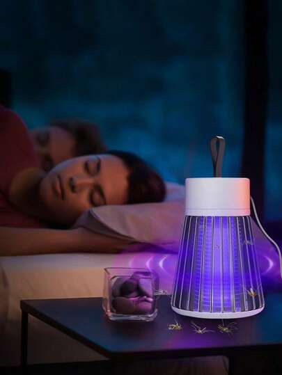 1pc Electric Mosquito Killer Lamp, Indoor/Outdoor USB Plug-In Mosquito Repellent Lamp, Household Portable Mosquito Trap Lamp, Photocatalyst Electric Mosquito Killer