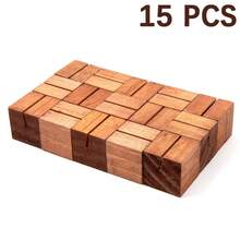 10 chiếc giá đỡ thẻ hình khối bằng gỗ - Giá trưng bày đa năng dùng để đựng ảnh, ghi chú và đồ thủ công mỹ nghệ. - Nhiều màu - Xem 3