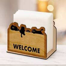 Wooden Tissue Box Holder, Suitable For Decoration In Restaurants, Bars, Hotels, Home Kitchen Countertops - E - View 9