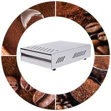 Commercial Classic Coffee Knock Out Drawer Box Grounds Espresso Waste Box 2.5L For Efficient Coffee Grounds Disposal - Silver - View 4