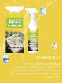 JUE FISH Limpador de Ácido Oxálico, Limpador de Vaso Sanitário, Removedor de Manchas, Perfumado, Limpeza e Polimento. Adequado para Limpeza de Vaso Sanitário, Remoção de Manchas, Remoção de Manchas de Urina e Higiene Diária. Acessórios de Banheiro - Líquido - Visão 3