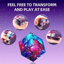 Infinity Cube Toy, Galaxy Space Toy, Stress Relief Building Blocks, Toy - Multicolor - View 6