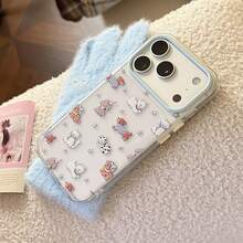Funda de teléfono con estrellas azules transparentes y brillo en relieve, adecuada para 17 Pro, 16, 13/15 con brillo transparente, a prueba de golpes 14, apta para 17, con estilo lindo, creativo, geométrico, de dibujos animados, adorable, fresco, de nicho, estilo Ins - transparente - Ver 6