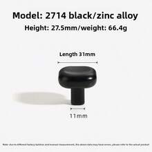 1pc Luxury French Style Zinc Alloy Bright Silver Cabinet/Drawer Pull Handle, Minimalist Design - single hole - View 13