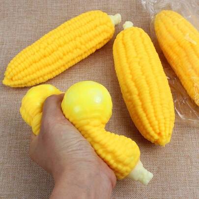 1pc Peanut/Corn Squeeze Ball - Sensory Toy For Adult Stress Relief, Suitable For Office Relaxation/Party Interaction, Excellent Quality, 5-Star Satisfaction Guaranteed! Creative Peanut Squeeze Toy, Ideal Gift For Birthday, Holiday And Family Gathering. (Note: Please Confirm The Desired Specification And Size Before Purchasing To Avoid Receiving A Product That Does Not Meet Your Expectations. Packaging Style Is Random.) Squeeze, Soft, Soft, Stress Relief, Stress Relief