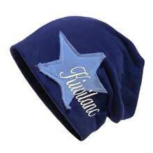 A Unisex Fashion Beanie With Star Embroidery, Elastic And Lightweight - Dark Gray - View 6