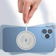 15W 快速磁吸无线充电支架二合一，带额外 USB 适配器、自动磁吸锁定和 -C 电源 - 超薄轻巧 Qi 无线充电板，兼容 17/16/15/14/13/12 及其他兼容设备 - 彩色 - 查看 10