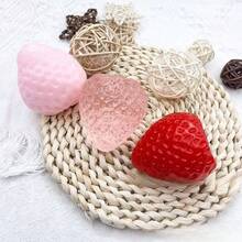 Extra Large Realistic Strawberry Squeeze Toy, Stress Relief Ball, Creative Anxiety Relief Gadget - Multicolor - View 10