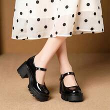 Women's Versatile Classic Comfort Pumps, Comfortable Pointed Toe Heels For Commute & Date - Black and White - View 5