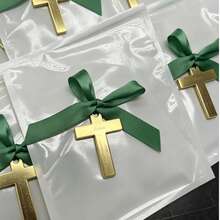 Personalized Acrylic Mirror Cross Tags: Baptism, Naming Ceremony, First Communion, Wedding Favor, Quinceañera, Party Favor, Christening Favor, Eid Al-Fitr Gift, Customized Tags - Multicolor - View 5