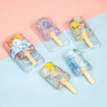 1pc Ice Lolly Squeeze Toy, Stress Relief Malt Candy Squishy Toy, Refreshing Summer Gadget - Multicolor - View 5