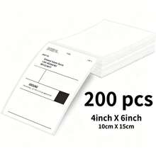 Giấy in nhãn vận chuyển nhiệt Marklife 4x6 inch, 100/200/500 tờ, kích thước 100x150mm, có mã vạch tự dính, dùng cho vận đơn chuyển phát nhanh thương mại. - Xem 11