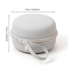 Funda de almohada de espuma viscoelástica EVA tipo U, rígida y portátil, caja de almacenamiento redonda para almohada de espuma viscoelástica, bolsa de viaje para camping. - Gris-Grande - Ver 13
