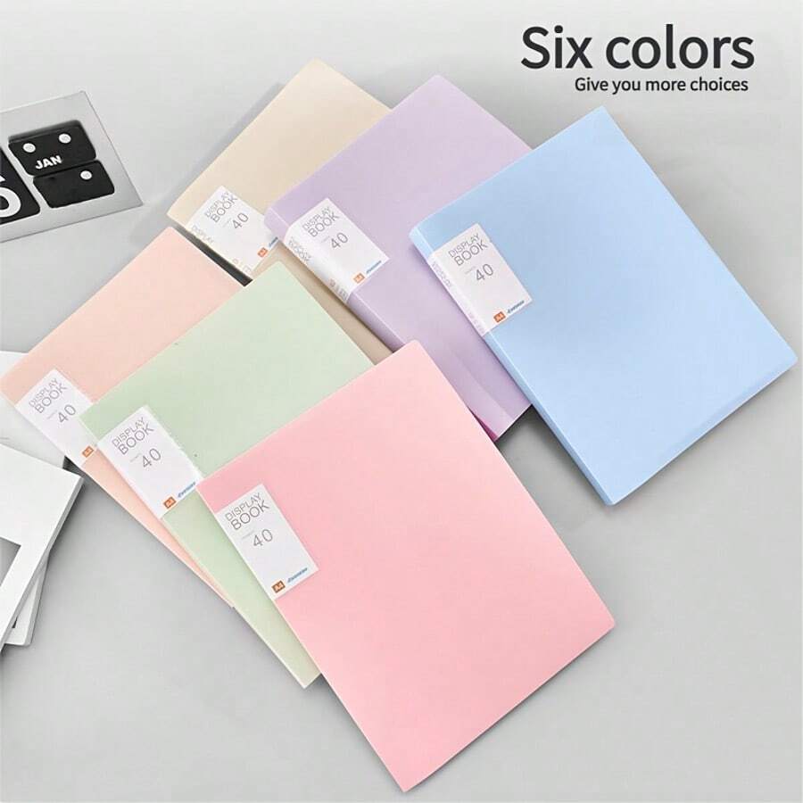 1 pièce à pochettes transparentes de format A4 30,5 * 23 cm avec 30 poches, fournitures de bureau, fournitures d'apprentissage, rangement de documents, organisateur de bureau, essentiel pour le bureau et les études - A4 - Voir 1