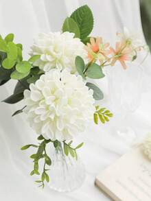 25/5 bông hoa cẩm tú cầu sống động như thật, hoa hồng xốp mềm, thích hợp cho Ngày Valentine, bó hoa tự làm, đám cưới, tiệc tùng, tiệc mừng em bé, trang trí nhà cửa, quà tặng Ngày Valentine, quà sinh nhật, quà tốt nghiệp. - trắng - Xem 5