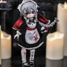 Nyssa Strange Nightmare 系列 BJD 娃娃盲盒，1/12 可爱球形关节娃娃神秘 7 英寸收藏级可动人偶生日圣诞礼物（女孩适用） - 彩色 - 查看 5