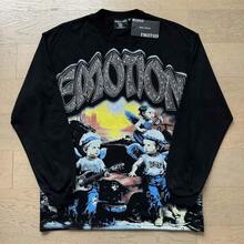 2026 MIXED EMOTION Long Sleeve T-Shirt Men Women High Street Full Print 100% Cotton Crewneck Hip Hop Oversized Tops Tops  Hoodies Summer Clothes Western Outfits For Women Summer Outfits For Women Jackets Sweater Jackets For Women - 圖6 - 查看 1