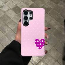 Funda para teléfono - Funda para teléfono - Funda minimalista 2 en 1 con diseño de corazón de lunares, compatible con Samsung Galaxy S26 Ultra, S26 Plus, S26, S25 Plus, S25 Edge, S24, S23, S22, S21 Ultra Plus, S20 FE 5G, Note 20 Ultra;A prueba de golpes, duradero, resistente a arañazos, adecuado para varios modelos de  17, 16, 15, 14, 13, 12, 11, Plus, Air, Pro, Max, Plus, Ultra, A05, A06, A07, A13, A14, A15, A16, A17, A26, A52, A53, A54, A55, A56, A32, A34, A35, A36, A71. - Color mixto 1 - Ver 4