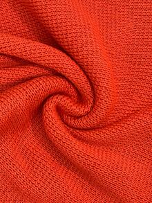 Áo len dệt kim không tay xếp nếp thời trang, kiểu dáng vừa vặn, áo tank top cổ tròn bằng cotton gân màu cam, trang phục nghỉ dưỡng dễ thương và thẩm mỹ. - trái cam - Xem 8