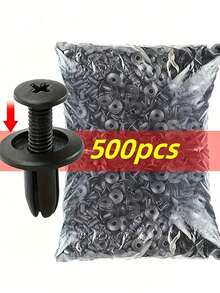 50pcs/100pcs/250pcs/400pcs/500pcs Automotive Expansion Screws, Leaf Plates, Inner Lining, Buckle, Bumper, Mudguard, Trunk Clip, Universal Fastening Clip - A - View 13