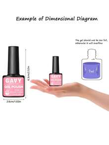 Set de 6 piezas de esmalte de uñas en gel de alta gama tipo macarrón - Duración de hasta 28 días, gel UV/LED de remojo, tonos suaves de calidad de salón, set de manicura para mujeres - Multicolor - Ver 4