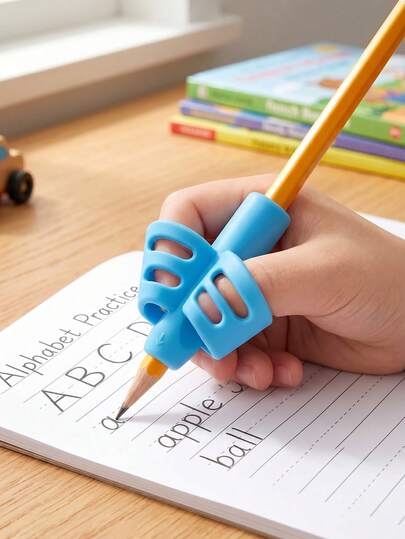 5 chiếc dụng cụ hỗ trợ cầm bút ergonomic cho học sinh, dụng cụ hỗ trợ viết bằng silicon cho trẻ nhỏ và trẻ mẫu giáo, giúp điều chỉnh tư thế ngón tay, giảm mỏi tay, nhiều màu sắc