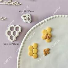 熊/兔/狗/蜜蜂/大象/青蛙/蛇/猴子/猫/猫头鹰造型动物粘土切割模具，适用于珠宝吊坠制作 - 白色 - 查看 17