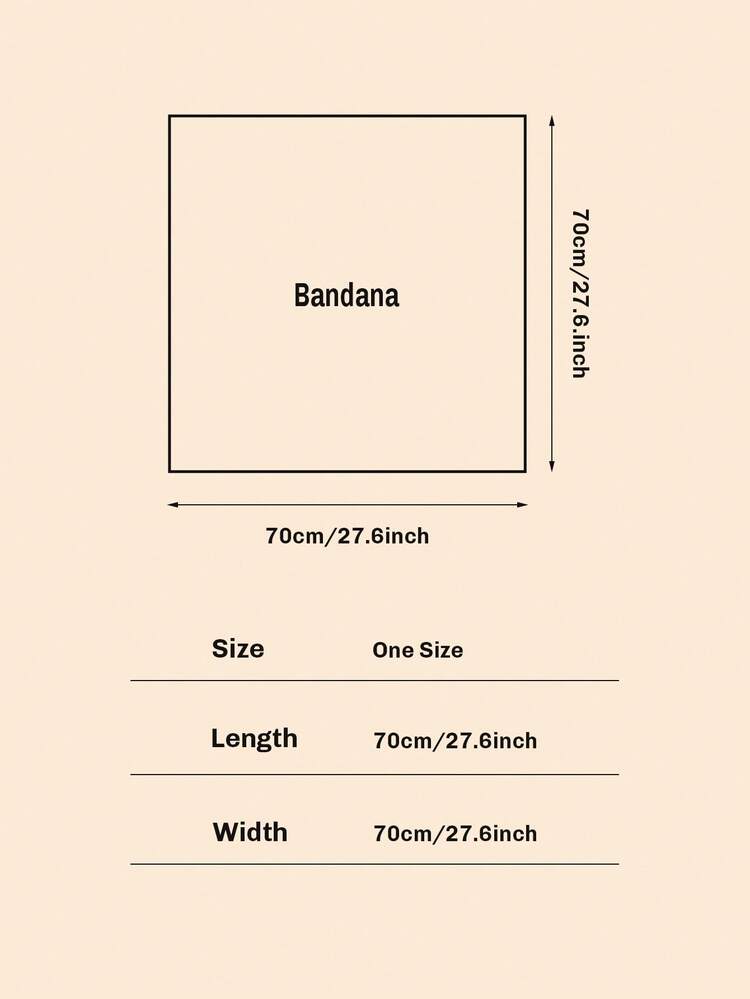 1 chiếc khăn quàng cổ/khăn bandana in họa tiết dài 70cm, phụ kiện thời trang nữ phù hợp cho bãi biển, kỳ nghỉ và sinh hoạt hàng ngày, giúp làm nổi bật trang phục của bạn. - Màu xanh lam - Xem 4