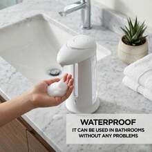 Aquarius GELCAVE Automatic Foaming Soap Dispenser 330ml Freestanding Motion Sensor Touchless Hand Wash Dispenser For Kitchen Bathroom Office Home - A - View 3