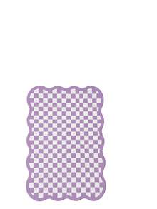 1pc Luxury Fluffy Checkered Carpet, Asymmetrical Wavy Edge Bedroom Decor Rug, Korean Sweet Pink Dressing Room Carpet, Pastoral Artistic Entryway Rug, Multiple Sizes Available, Living Room Carpet, Rug, Area Rug, Small Area Rug, Mat, Home Decor, Washable Carpet - Multicolor - View 23