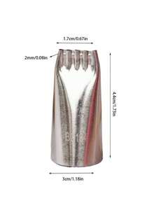 1pc Stainless Steel Piping Tip - Silver - View 2