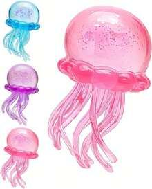 1 Piece Of Anxiety-Relieving Jellyfish Squishy Stress Toy – Ultra-Soft Slow Rising Squishies, A Stress-Relief Gadget  Squish, A Conical Sensory Stress-Relief Toy (For Adults To Relieve Anxiety), A Soft And Elastic Stress-Relief Set, Designed Specifically For Stress Relief.Party Gifts, Stress Relief, Stretching Activity Gifts, Or Decorations: This Stress-Relief Toy For Adults Is A Portable Anxiety-Relief Tool And Also Serves As An Attractive Desktop Decoration. - Pink - 查看 3