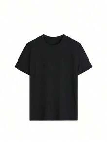 Women's Casual Holiday T-Shirt With A Round Neck And Short Sleeves, Featuring A Slogan Print, Perfect For Holiday Wear. Graphic Print T-Shirt Available In White, Black, And Pink, Perfect For Holiday Wear. Spring/Summer Outfit. - Black - View 4
