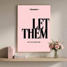 1pc Motivational Quote Poster, Inspirational Saying Canvas Print, Vintage Wall Art, Modern Artwork Wall Painting, Suitable For Gift, Home And Dorm Decoration - A - View 2
