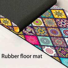 1 pieza Alfombrilla para grifo con estampado bohemio, de poliéster duradero, de secado rápido, fácil de limpiar, adecuada para cocina y baño, fácil instalación, decoración diaria, regalo, alfombrilla de baño, alfombrilla de grifo duradera, accesorio de grifo - Multicolor - Ver 11