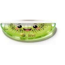 5支装迷你可爱卡通水果亚克力尺，带链，透明口袋尺，掌心大小，可作背包笔袋，文具礼品，毕业季和返校季必备小巧口袋测量工具 - 水果 - 查看 14