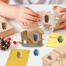 500 st/rulle söta fluffiga monsterklistermärken, kawaii lurviga varelser klistermärken i rulle för gör-det-själv-dagbok, gitarr, laptop, kuvertförsegling och presentinslagning - Multifärgad - Visa 10