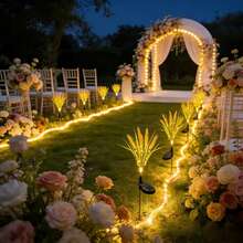 Solar Wheat Lights, Outdoor Solar Wheat Sheaf Lights, Easily Create Wedding Stage And Romantic Outdoor Scenery! Suitable For Autumn Harvest Festival Stage Decoration, Applicable To Weddings, Courtyards, Gardens, Patios And Corridors, Creating A Charming Atmosphere Landscape, Birthday Parties | Gifts For Her | Garden Decor - Wheat Ears - View 4