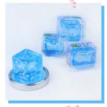 Schylling 1个软绵绵水立方挤压玩具，透明大豆腐造型，慢回弹减压玩具，适合教室、办公室、礼品及放松活动 - 多色 - 查看 4