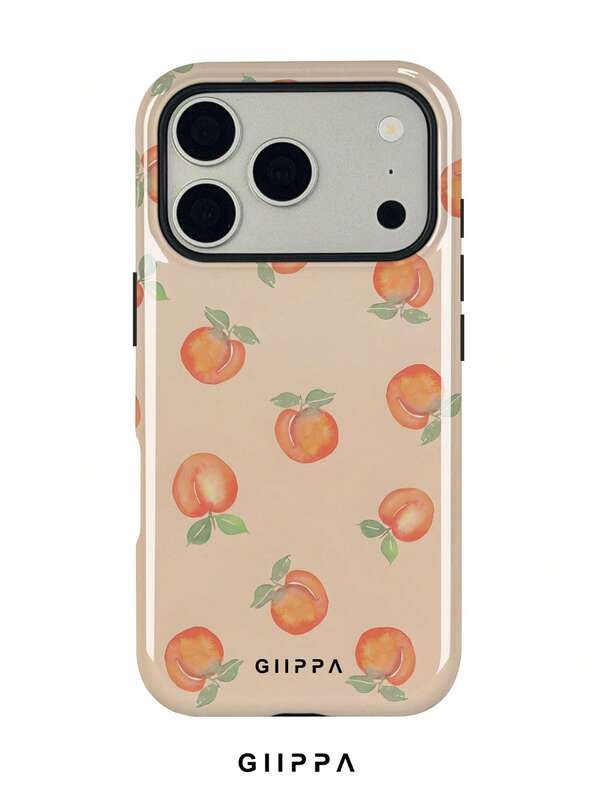 Capa para iPhone 17 Pro Max, cor pêssego, com estampa em aquarela. Compatível com iPhone 16 Pro Max, 15 Pro Max e 14 Pro Max. Design elegante e moderno, com inspiração coreana. Serve para iPhone 11/12/13/14/15/75 Pro Max Plus. Ideal para presentear sua namorada no Natal, Dia dos Namorados, Páscoa, casamentos e aniversários.