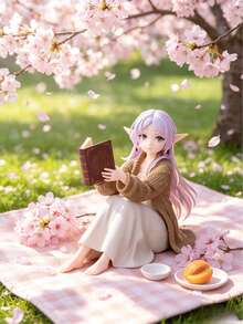 Mô hình nhân vật hoạt hình Furiren, mô hình cô gái hoạt hình 2D, đồ sưu tầm trang trí, quà tặng. - Nhiều màu - Xem 6