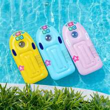 Inflatable Water Mattress: Portable Inflatable Pad Suitable For Swimming Pool, Beach And Lake Relaxation - Multicolor - View 1
