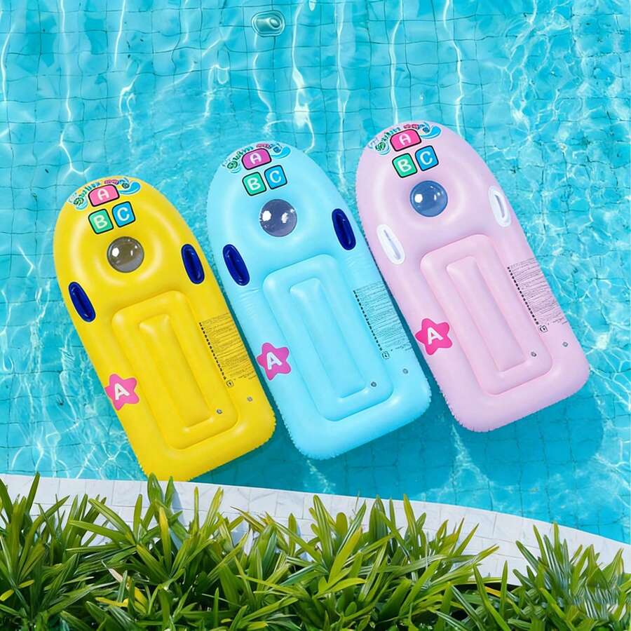 Inflatable Water Mattress: Portable Inflatable Pad Suitable For Swimming Pool, Beach And Lake Relaxation - Multicolor - View 1