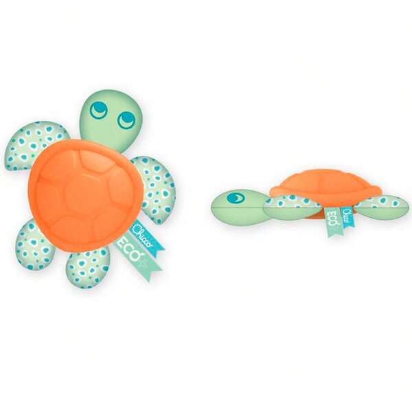 Chicco Mordedor Baby Tortuga - Sonajeros y mordedores s que estimulan sentidos y coordinación. Materiales suaves, resistentes y libres de BPA. Diseños ergonómicos fáciles de agarrar por manos pequeñas. Ayudan a aliviar molestias de la dentición y calman al bebé. Ideales para juego interactivo, desarrollo motriz y entretenimiento .