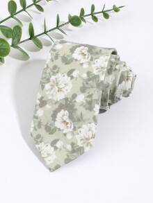 1 chiếc cà vạt nam thời trang họa tiết hoa lá nhỏ, màu xanh lá cây thanh lịch, thích hợp cho tiệc tùng, kỳ nghỉ, áo sơ mi, vest và trang phục hẹn hò, lễ hội, quà tặng tốt nghiệp. - Nhiều màu - Xem 2