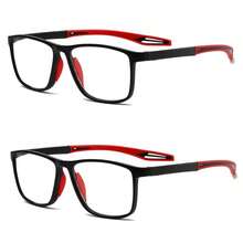 2 piezas Gafas de lectura plegables y ligeras, duraderas, unisex - Negro y rojo 2P - Ver 9