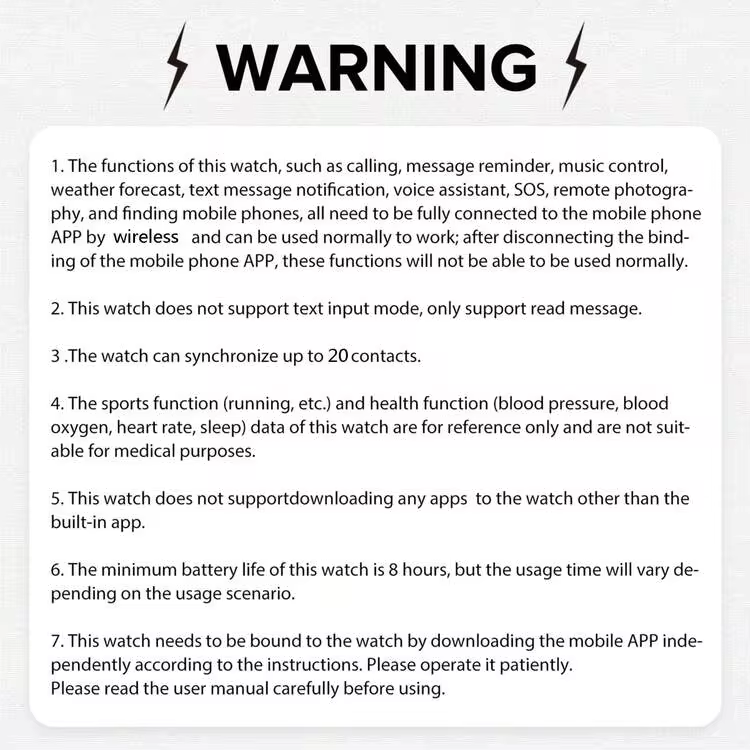 Smart Watch, Wireless Calling /Dial, Multi -Sport Mode, Calling Reminder And Rejection, SMS Reminder, Custom Wallpaper,For Ios/Android - View 11