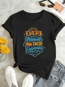 Women T-Shirts - Black - View 2
